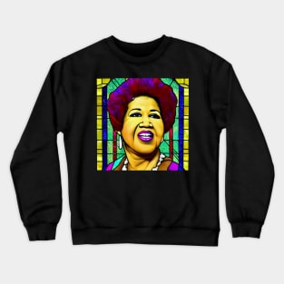 Aretha Franklin Stained Glass Crewneck Sweatshirt